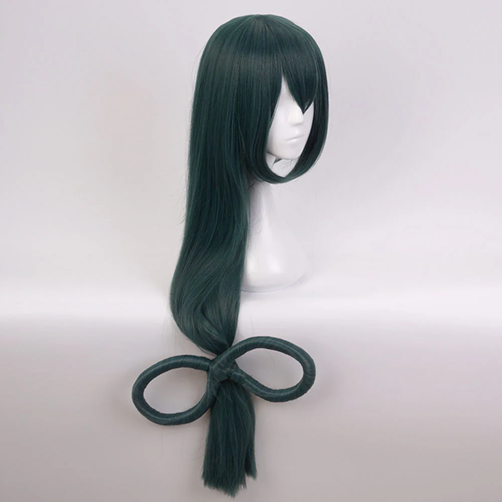 Anime My Hero Academia Asui Tsuyu Cosplay Wig Heat Resistant Sythentic Hair - Image 3
