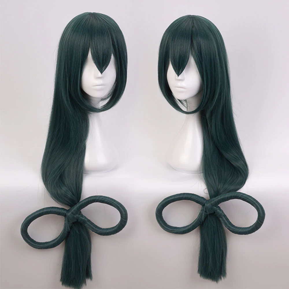 Anime My Hero Academia Asui Tsuyu Cosplay Wig Heat Resistant Sythentic Hair - Image 6