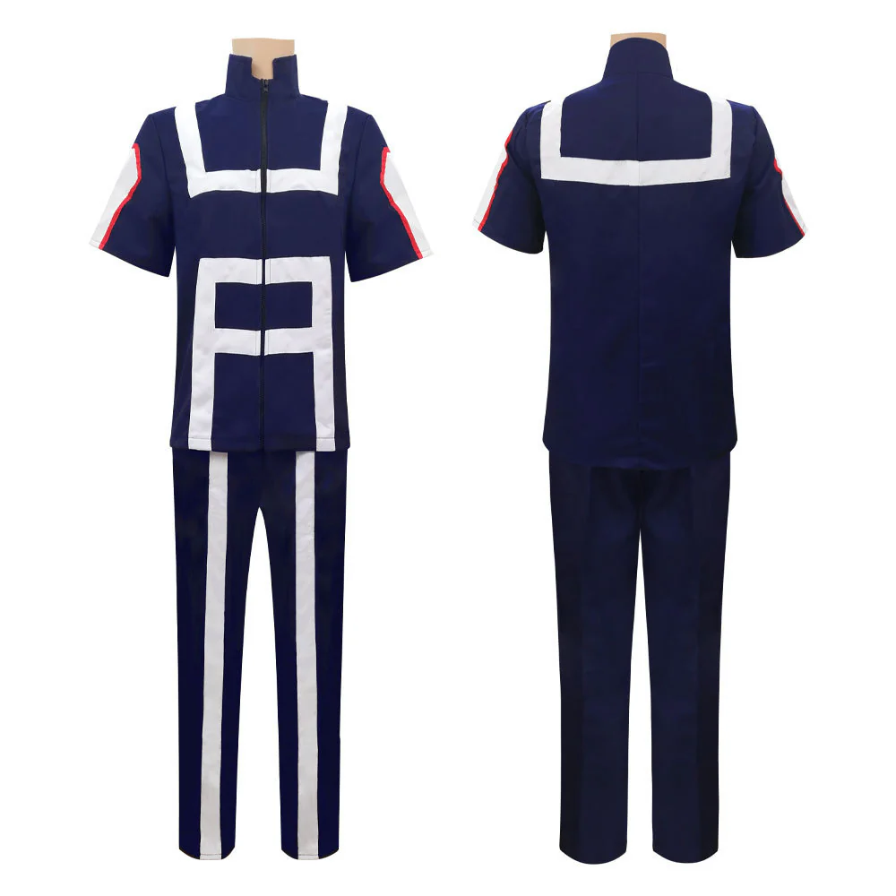 Anime My Hero Academia Costume Asui Tsuyu Training/Gym Cosplay Outfit with Wig - Image 5