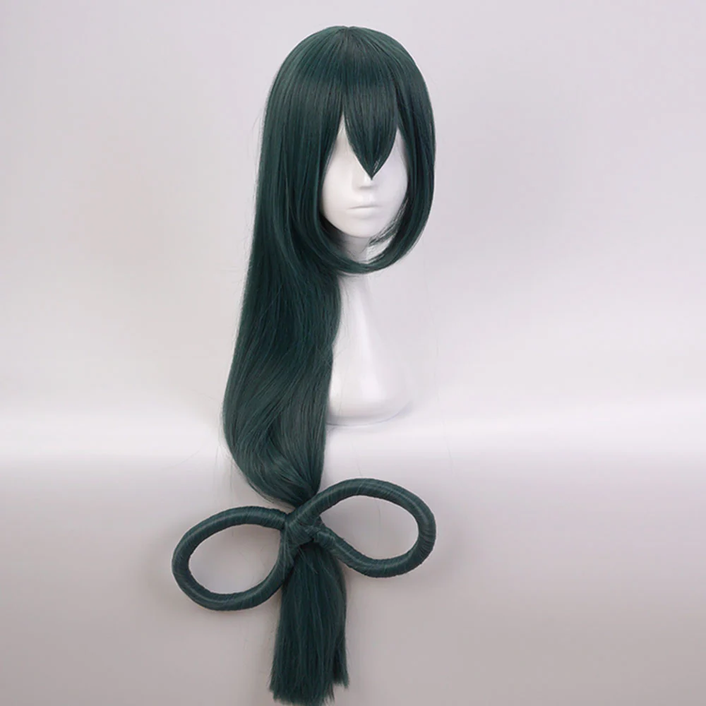 Anime My Hero Academia Costume Asui Tsuyu Training/Gym Cosplay Outfit with Wig - Image 7