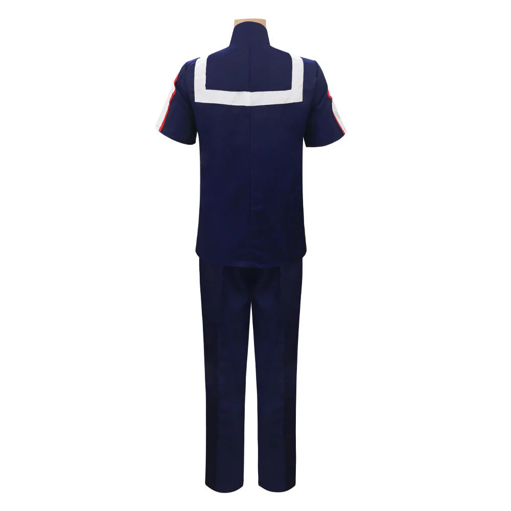 Anime My Hero Academia Costume Bakugou Katsuki Training/Gym Cosplay Outfit with Wig - Image 3
