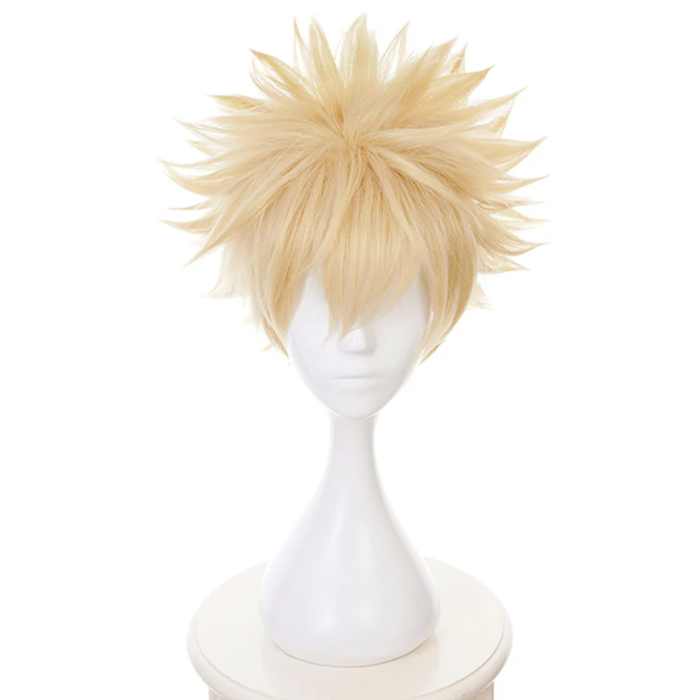 Anime My Hero Academia Costume Bakugou Katsuki Training/Gym Cosplay Outfit with Wig - Image 7