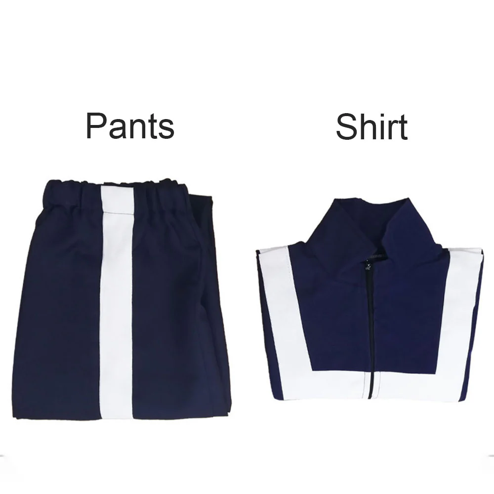 Anime My Hero Academia Costume Kaminari Denki Training/Gym Cosplay Outfit with Wig - Image 6