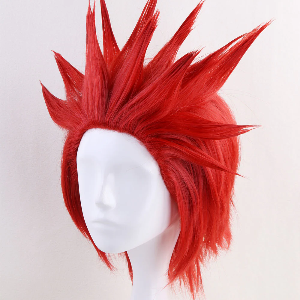 Anime My Hero Academia Costume Kirishima Eijiro Training/Gym Cosplay Outfit with Wig - Image 7