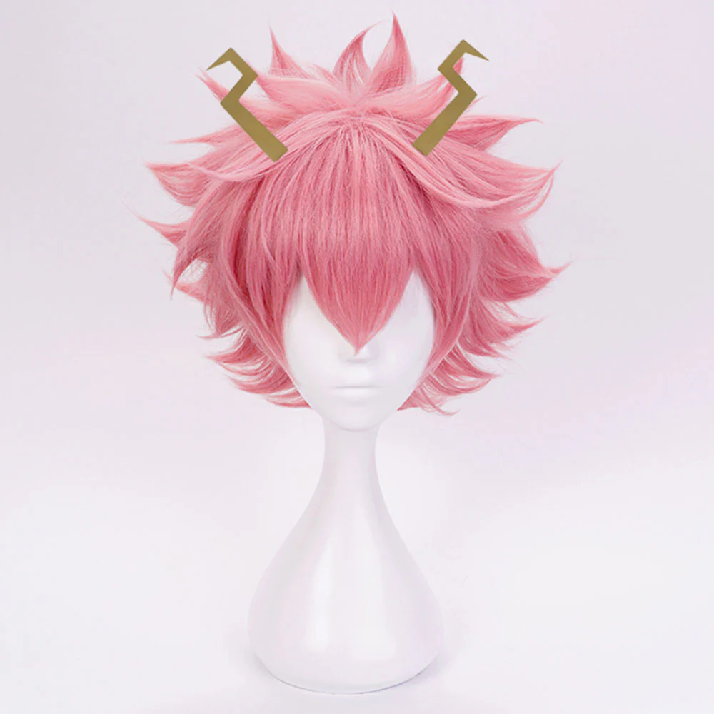 Anime My Hero Academia Costume Ashido Mina Training/Gym Cosplay Outfit with Wig - Image 7