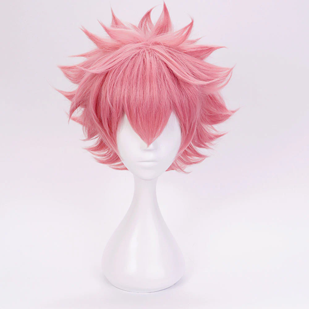 Anime My Hero Academia Costume Ashido Mina Training/Gym Cosplay Outfit with Wig - Image 9
