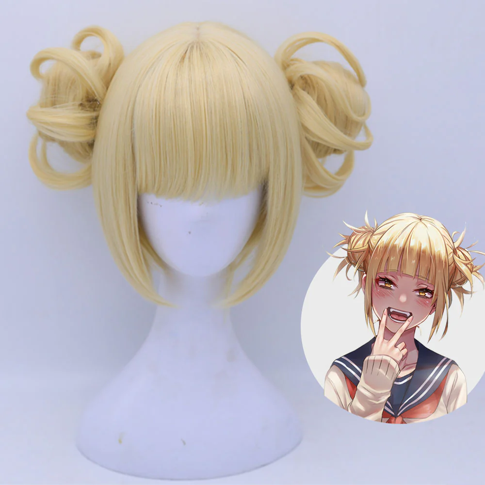 Anime My Hero Academia Himiko Toga Cosplay Wig Heat Resistant Sythentic Hair