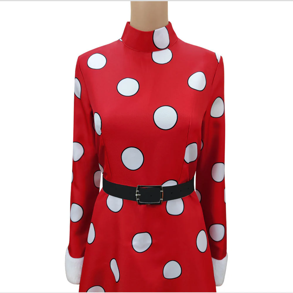 Anime My Hero Academia Komori Kinoko Cosplay Red Costume with Hat for Women and Kids - Image 6