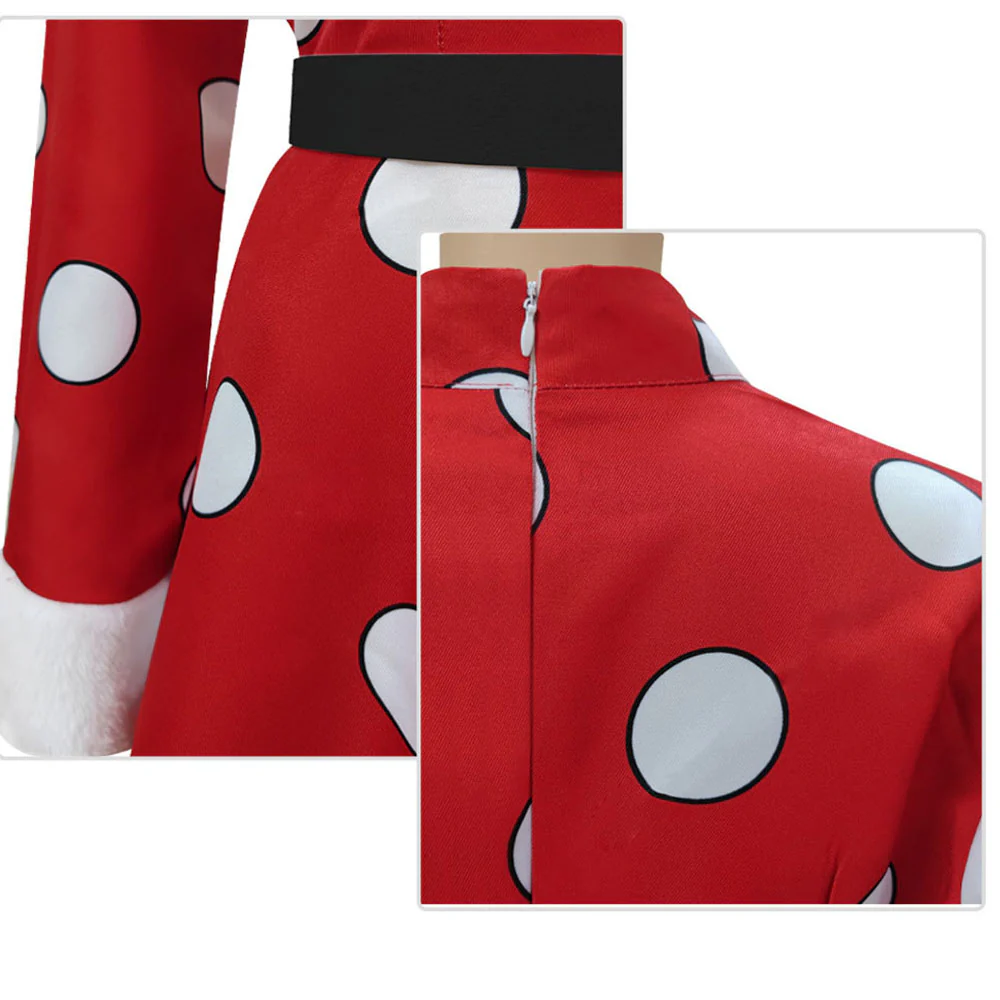 Anime My Hero Academia Komori Kinoko Cosplay Red Costume with Hat for Women and Kids - Image 8