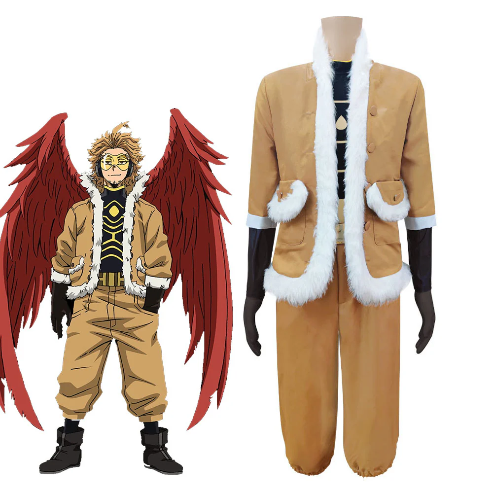 Anime My Hero Academia Takami Keigo Cosplay Yellow Costume