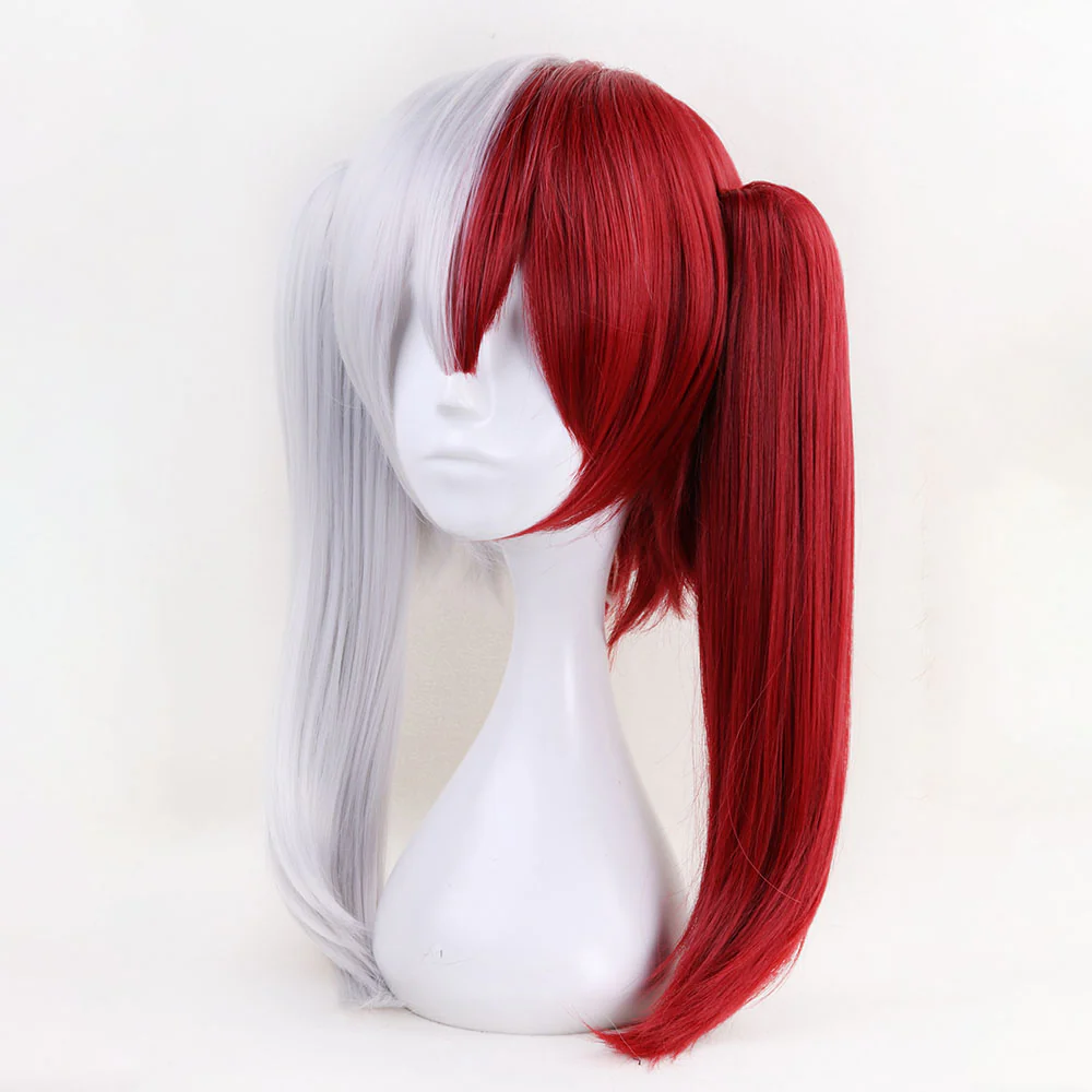Anime My Hero Academia Todoroki Shoto Female Cosplay Wig Heat Resistant Sythentic Hair - Image 3
