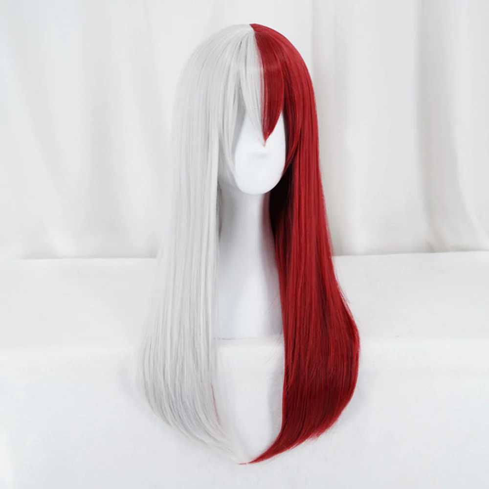 Anime My Hero Academia Todoroki Shoto Girl Cosplay Wig Heat Resistant Sythentic Hair - Image 3