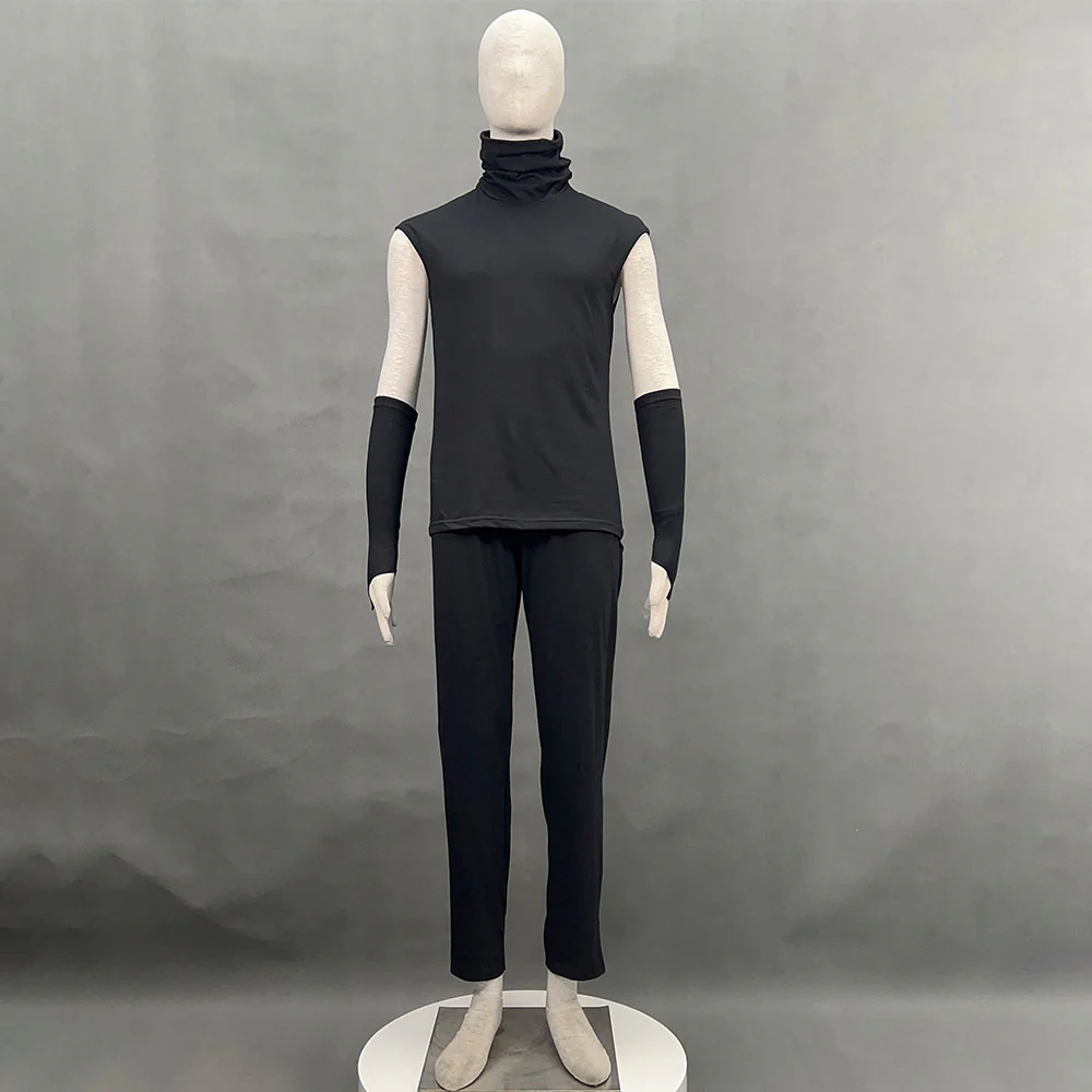 Anime Naruto Costume Hatake Kakashi Anbu Cosplay Mask Shirt White full Outfits with Accessories - Image 10
