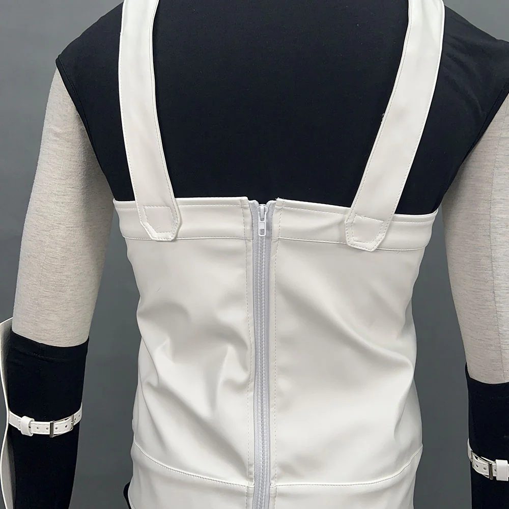 Anime Naruto Costume Hatake Kakashi Anbu Cosplay Mask Shirt White full Outfits with Accessories - Image 7