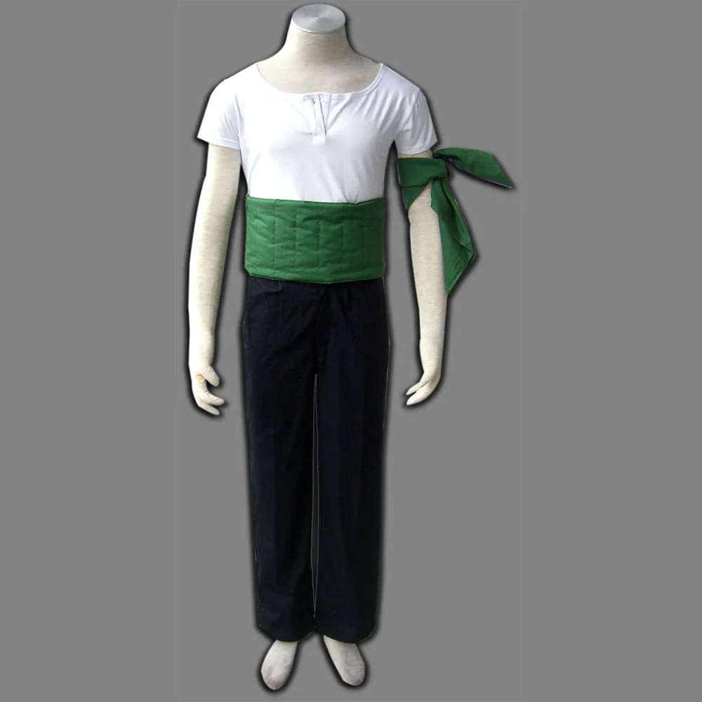 Anime One Piece Costume Roronoa Zoro Cosplay Set For Men and Kids - Image 3