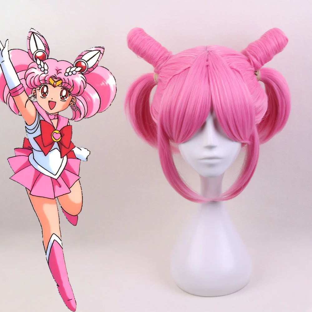 Anime Sailor Moon Sailor chibi moon Chibi usa Cosplay Wig Heat Resistant Sythentic Hair