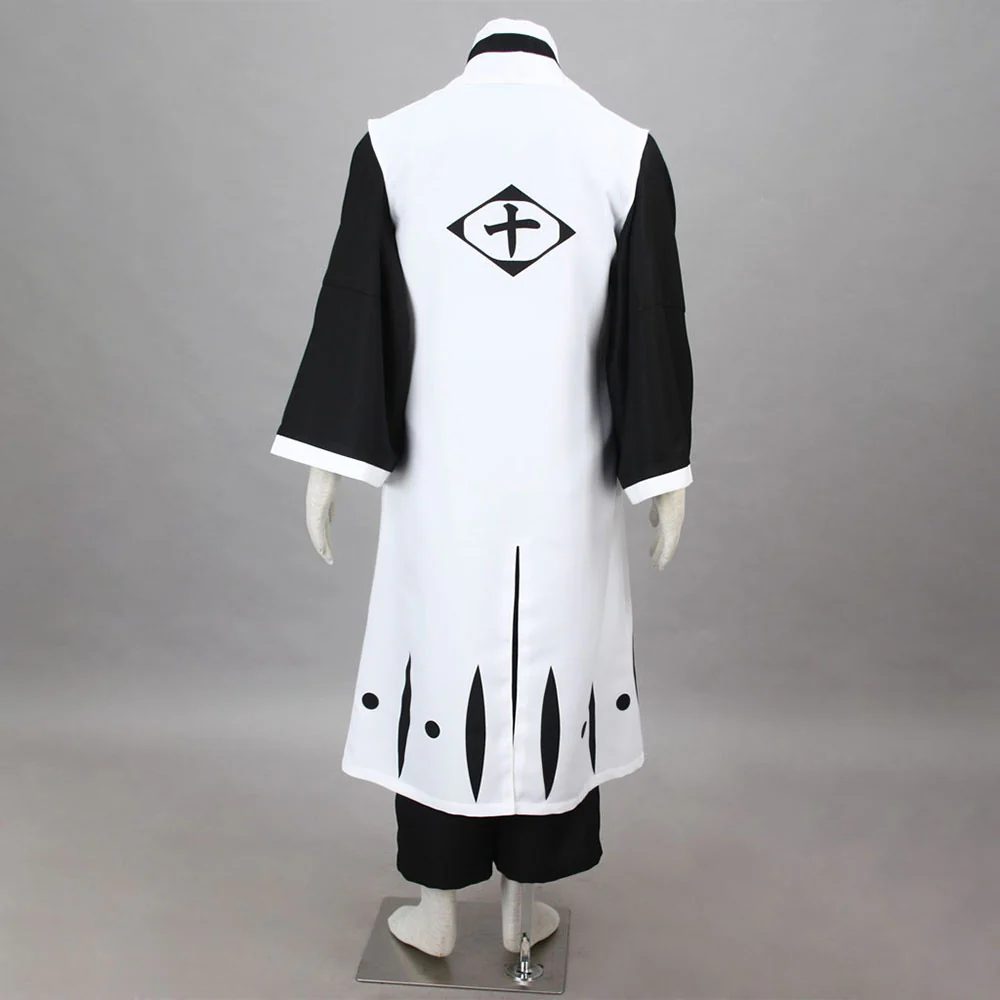 Bleach Costume Hitsugaya Toushirou Cosplay Kimono full Outfit 10th Division Captain Costume for Men and Kids - Image 3
