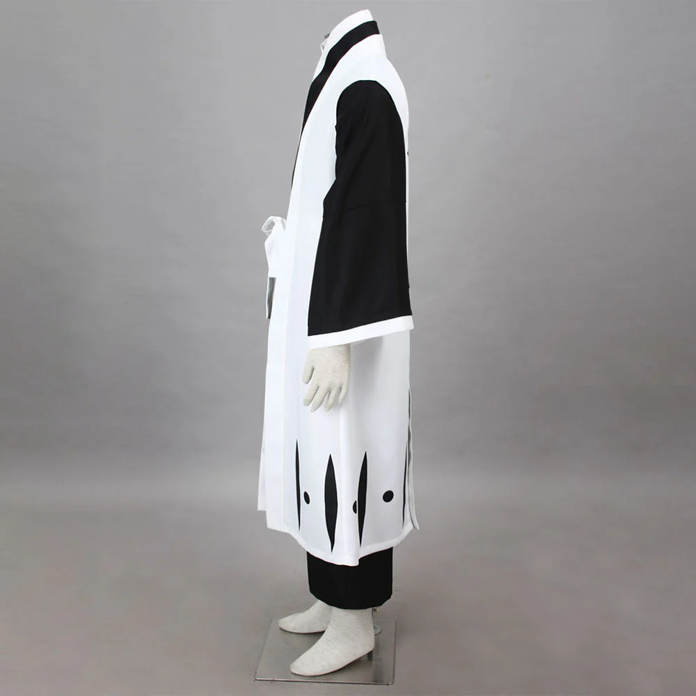 Bleach Costume Hitsugaya Toushirou Cosplay Kimono full Outfit 10th Division Captain Costume for Men and Kids - Image 4