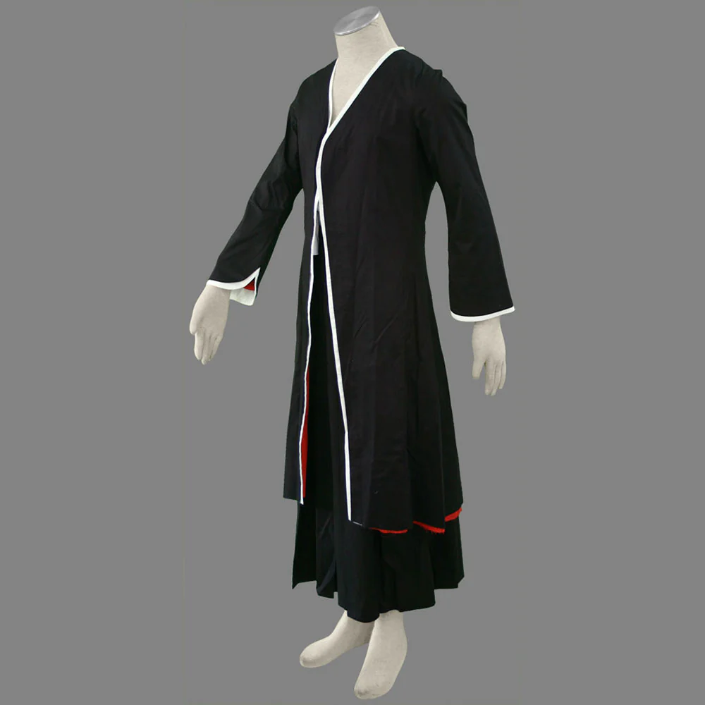 Bleach Costume Kurosaki Ichigo Cosplay Black Kimono Full Outfit for Men and Kids - Image 2