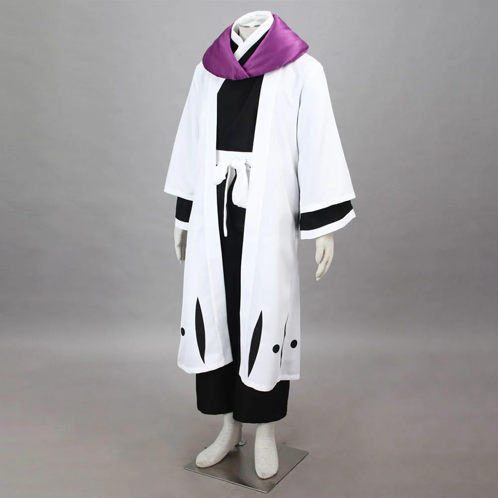 Bleach Costume Kurotsuchi Mayuri Cosplay Kimono Outfit 12th Division Captain Costume for Men and Kids - Image 4