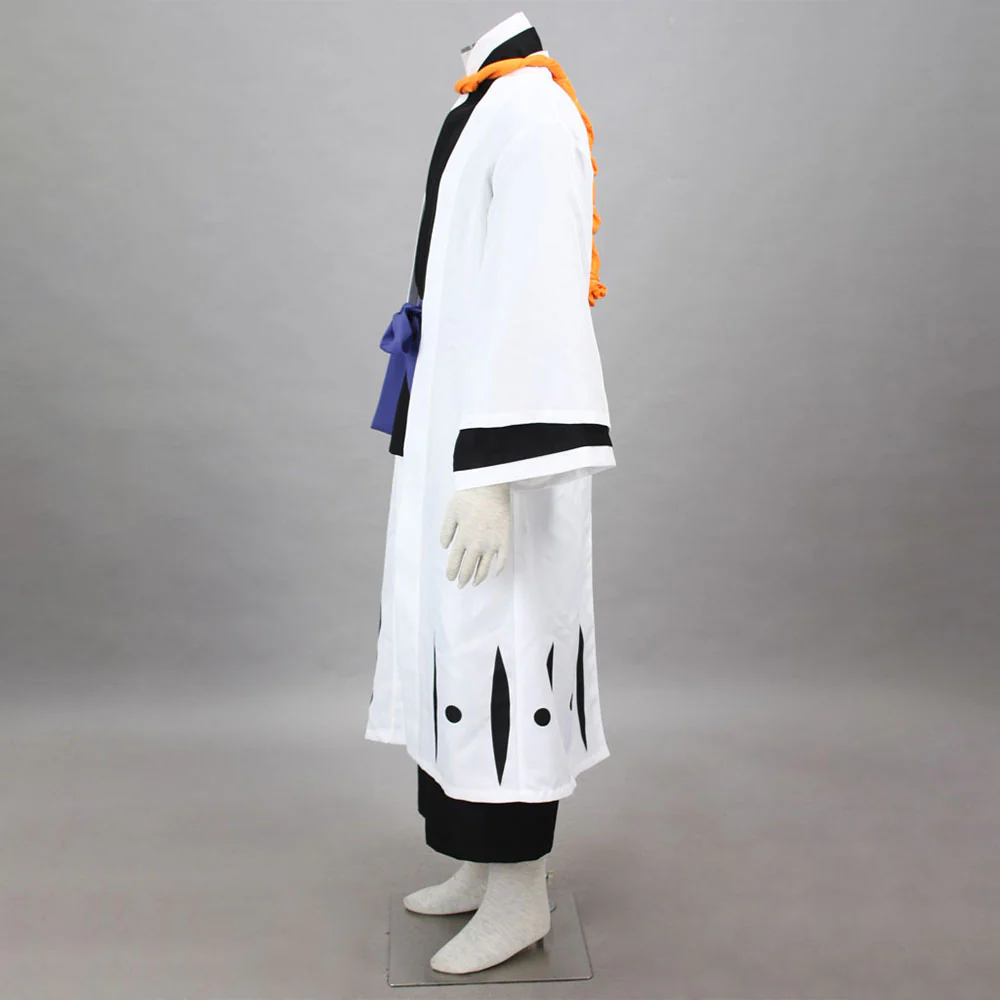 Bleach Costume Tosen Kaname Cosplay Kimono Set 9th Division Captain Costume for Men and Kids - Image 4