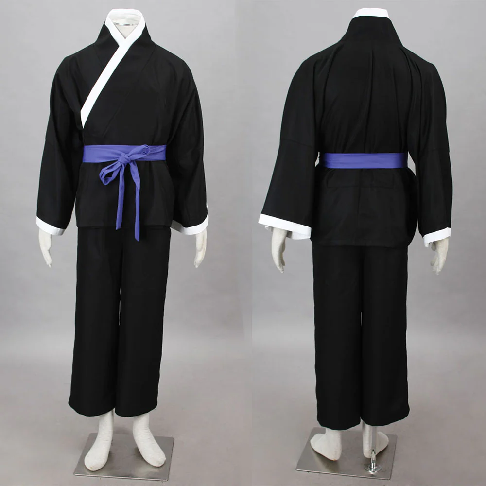Bleach Costume Tosen Kaname Cosplay Kimono Set 9th Division Captain Costume for Men and Kids - Image 6