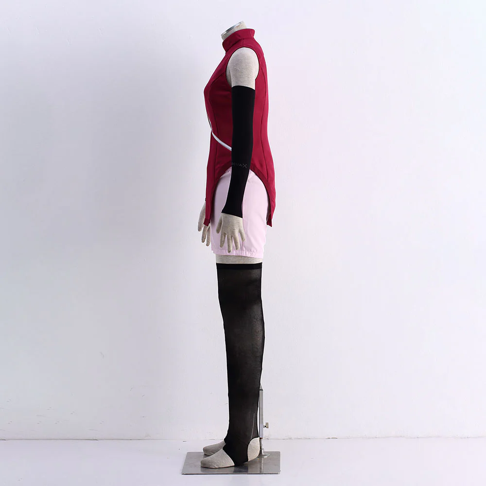 Boruto Costume Uchiha Sarada Cosplay full Outfit for Women and Kids - Image 4