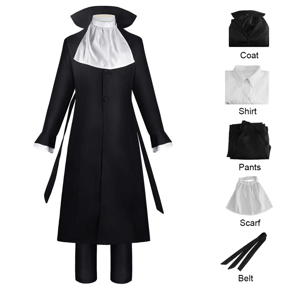 Bungou Stray Dogs Costume Ryunosuke Akutagawa Cosplay full Outfit with Accessories for Men - Image 4