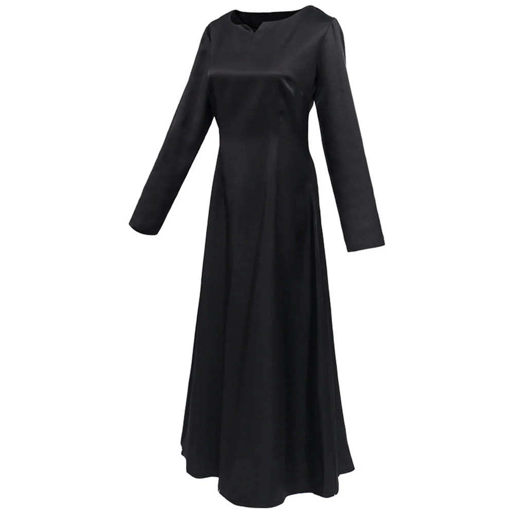 Chainsaw Man Costume Makima Cosplay Black Long Sleeves Dress for Women - Image 3