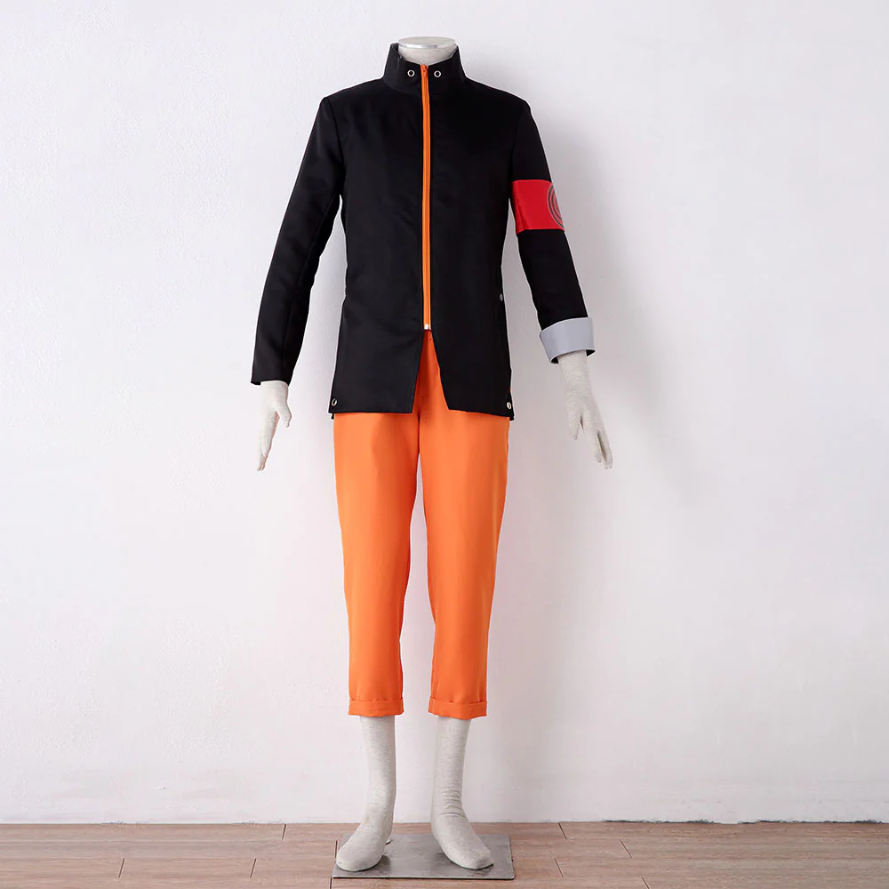 Naruto The Last Costume Naruto Cosplay full Outfit with Scarf for Men and Kids - Image 3