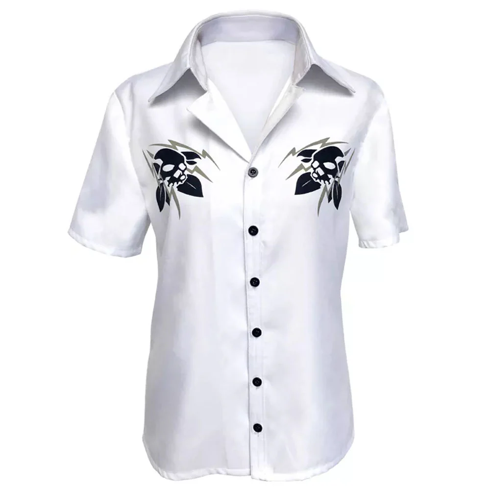 Division Rap Battle Costume Samatoki Aohitsugi Cosplay White Shirt for Men and Kids - Image 2