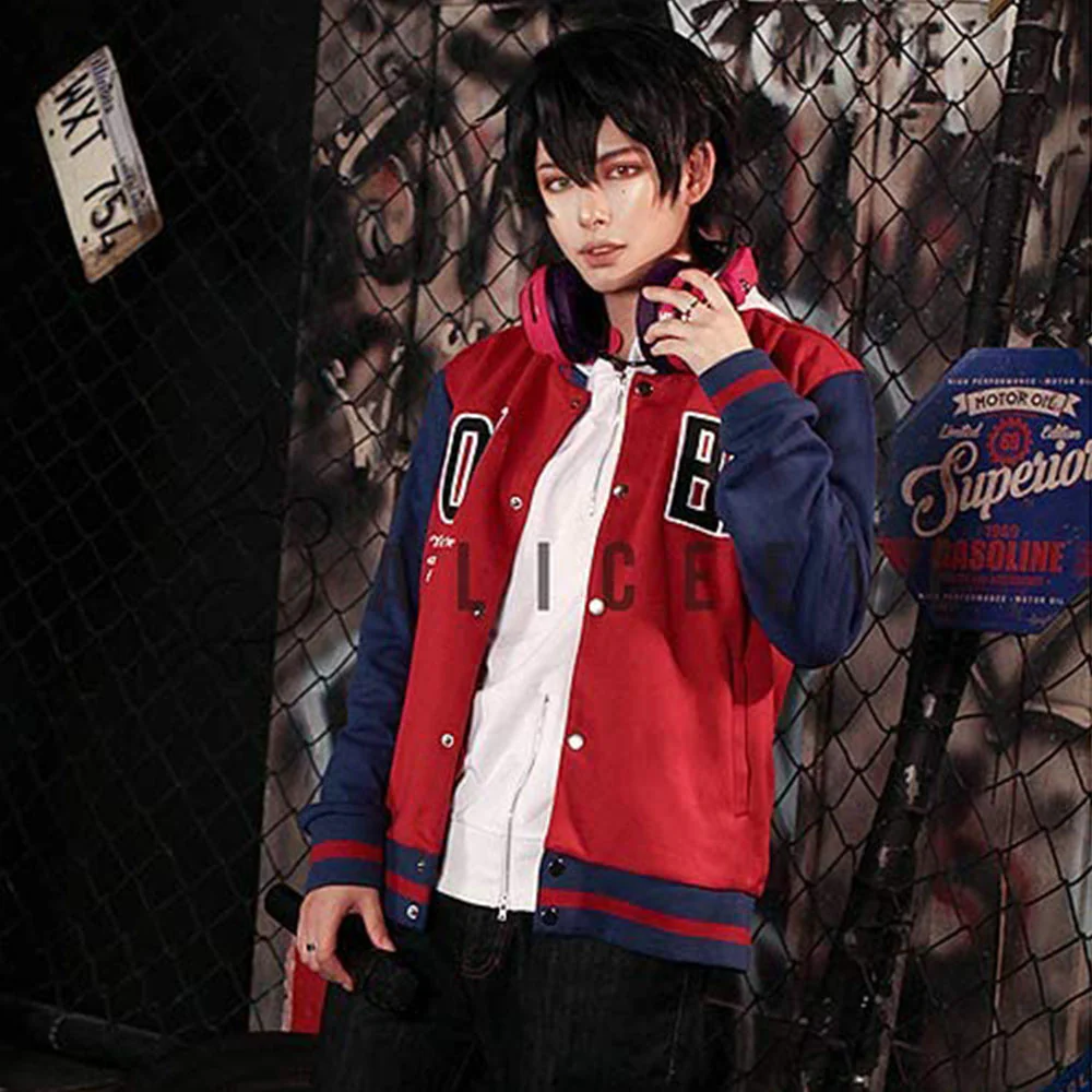 Division Rap Battle Costume Yamada Ichiro Cosplay Red Jacket for Men and Kids - Image 5