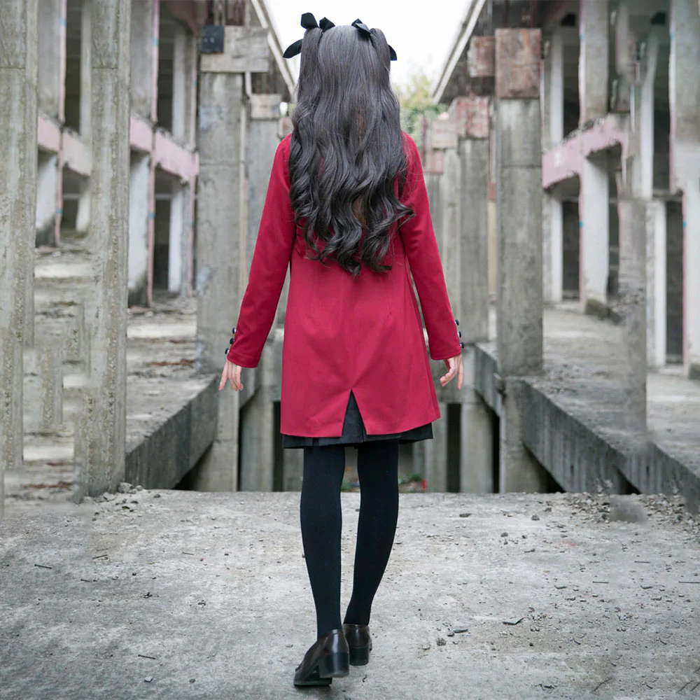 Fate / Stay Night Costume Rin Tohsaka Autumn School Uniform Cosplay Set for Women and Kids - Image 3