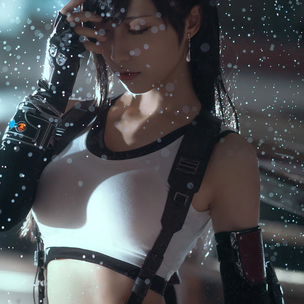 Final Fantasy 7 Costume Tifa Lockhart Cosplay 100% Remastered Full Outfit for Women and Kids - Image 10