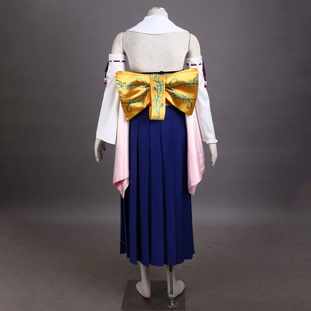Final Fantasy X 10 Costume Yuna Cosplay Full Outfit for Women and Kids - Image 4