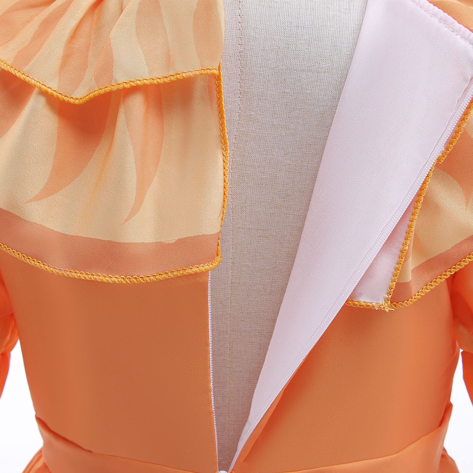 Girls Encanto Pepa Princess Dress Cosplay Muti-Layer Collar Puff Sleeves Fancy Dress - Image 8