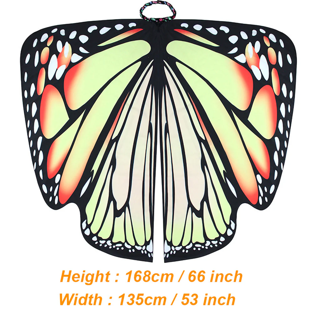 Halloween costume Butterfly Robe Shawl Big Butterfly wings for Women - Image 12