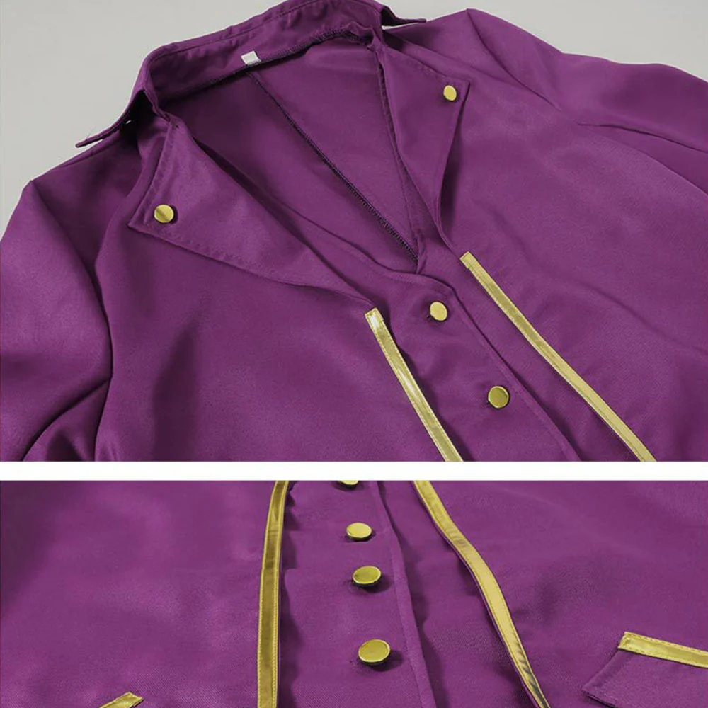 Halloween Costume Coat Middle Age Steampunk Silver Edge Vintage Unifrom Cosplay for Men - Image 8