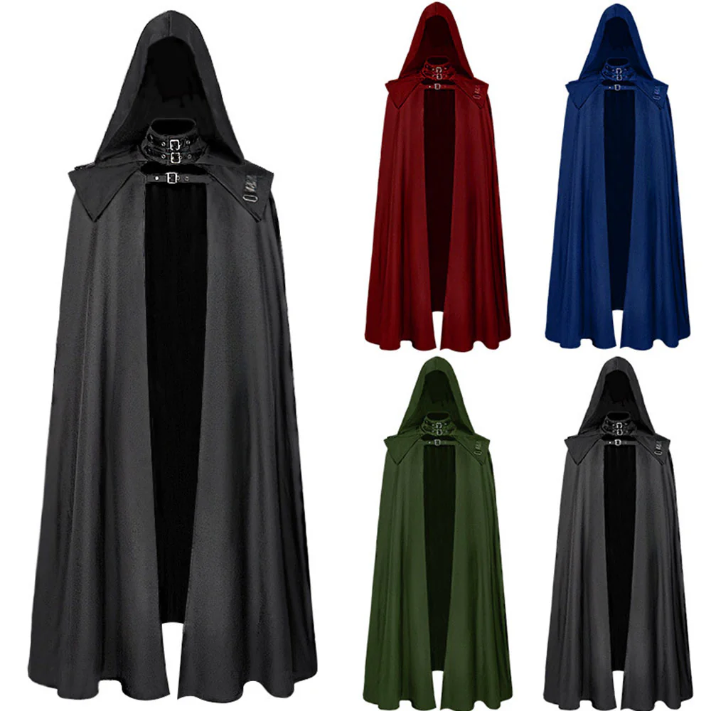 Halloween Costume Gothic Coat Devil Vampire Cosplay Long Cloak Unisex