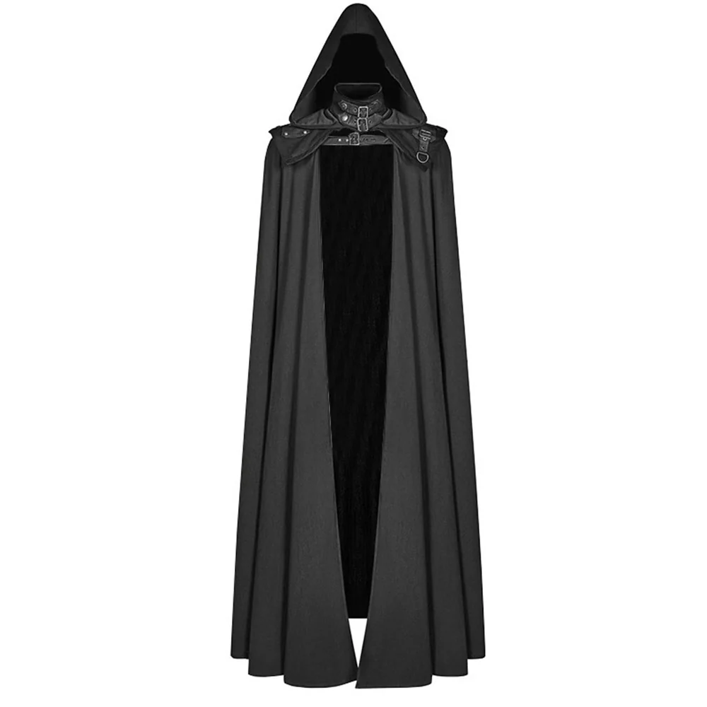 Halloween Costume Gothic Coat Devil Vampire Cosplay Long Cloak Unisex - Image 2