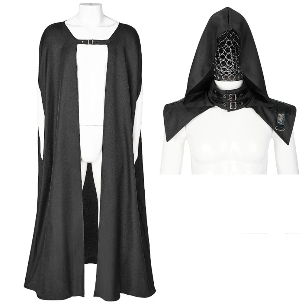 Halloween Costume Gothic Coat Devil Vampire Cosplay Long Cloak Unisex - Image 6