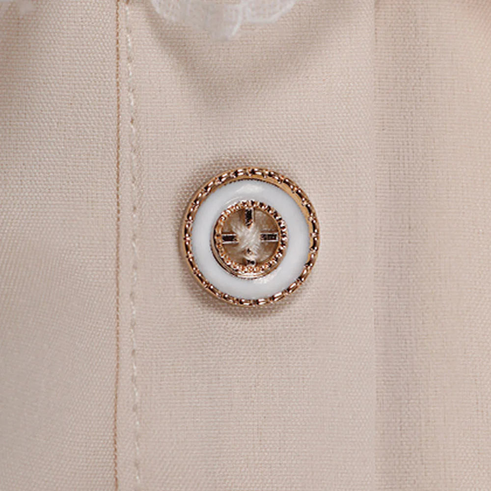 Halloween Costume Middle Age Gothic Vintage Shirt Ruffles Pleated Stand Collar Shirt for Men - Image 13