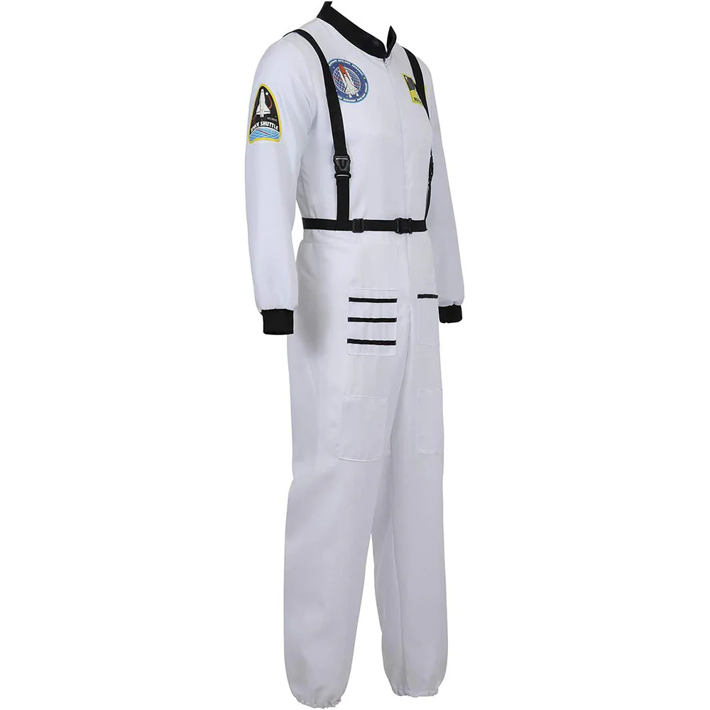 Halloween Costume Space Astronaut Cosplay Air Force Outfit for Men and Kids - Image 14