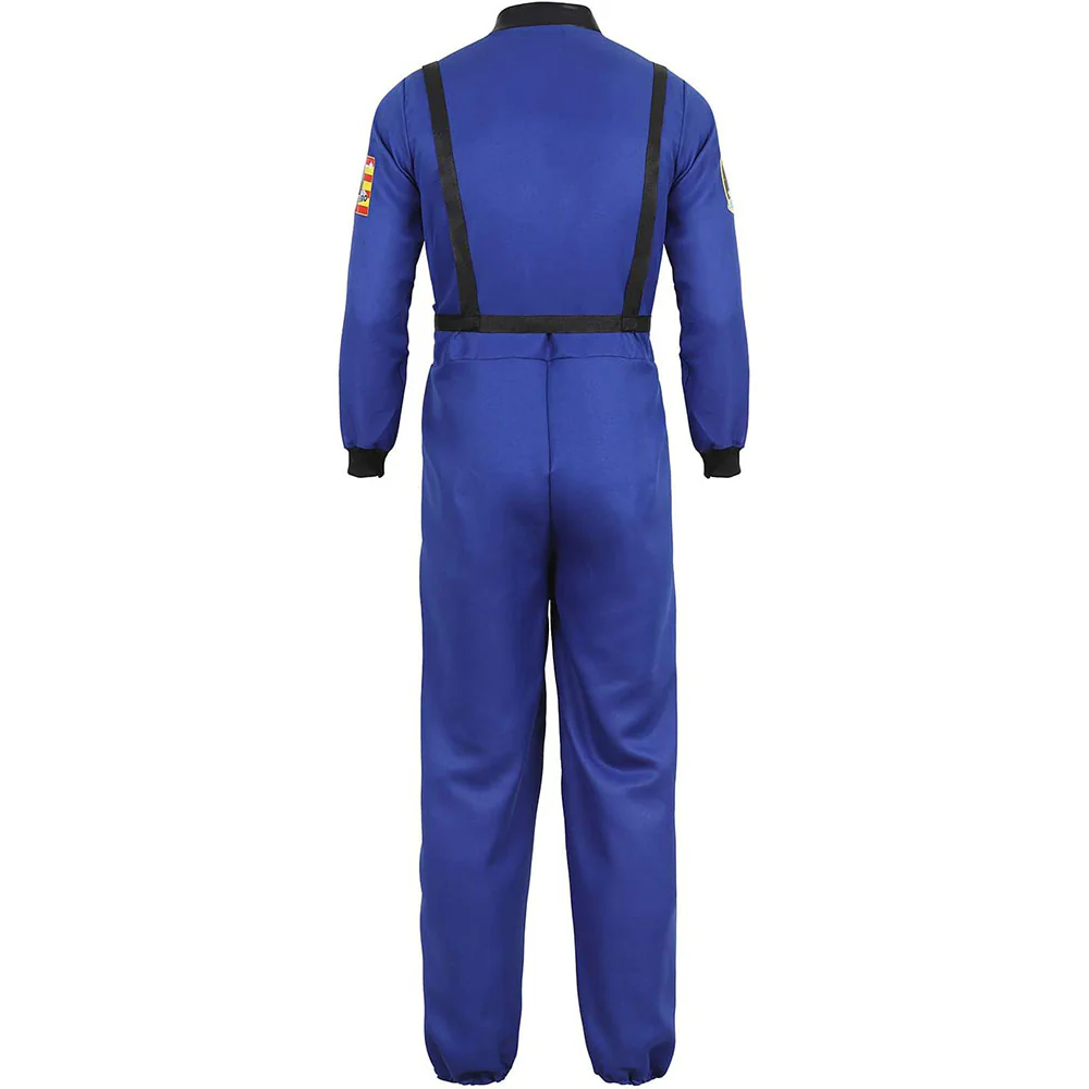 Halloween Costume Space Astronaut Cosplay Air Force Outfit for Men and Kids - Image 9