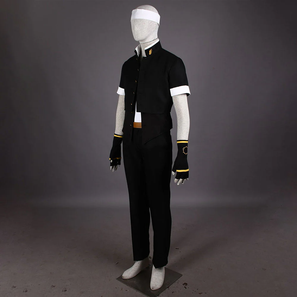 King of Fighters Costume Kyo Kusanagi Black Suit Cosplay full Outfit for Men and Kids - Image 6