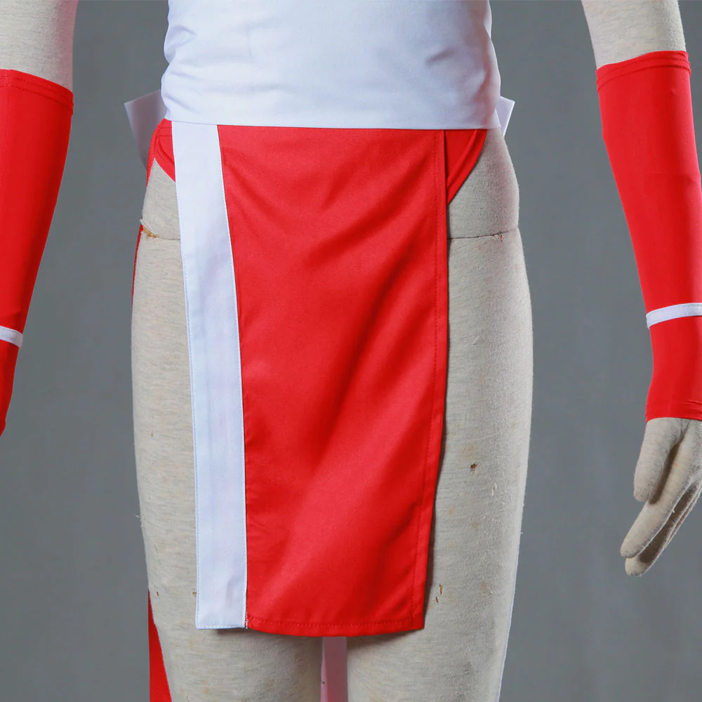 King of Fighters Costume Mai Shiranui Red Suit Cosplay full Outfit for Women and Kids - Image 8
