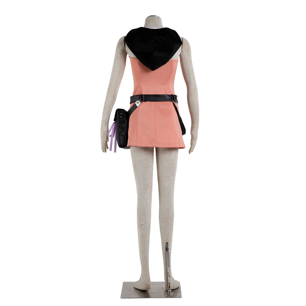 Kingdom Hearts Costume Kairi Cosplay full Outfit with Waist Bag for Women and Kids - Image 4