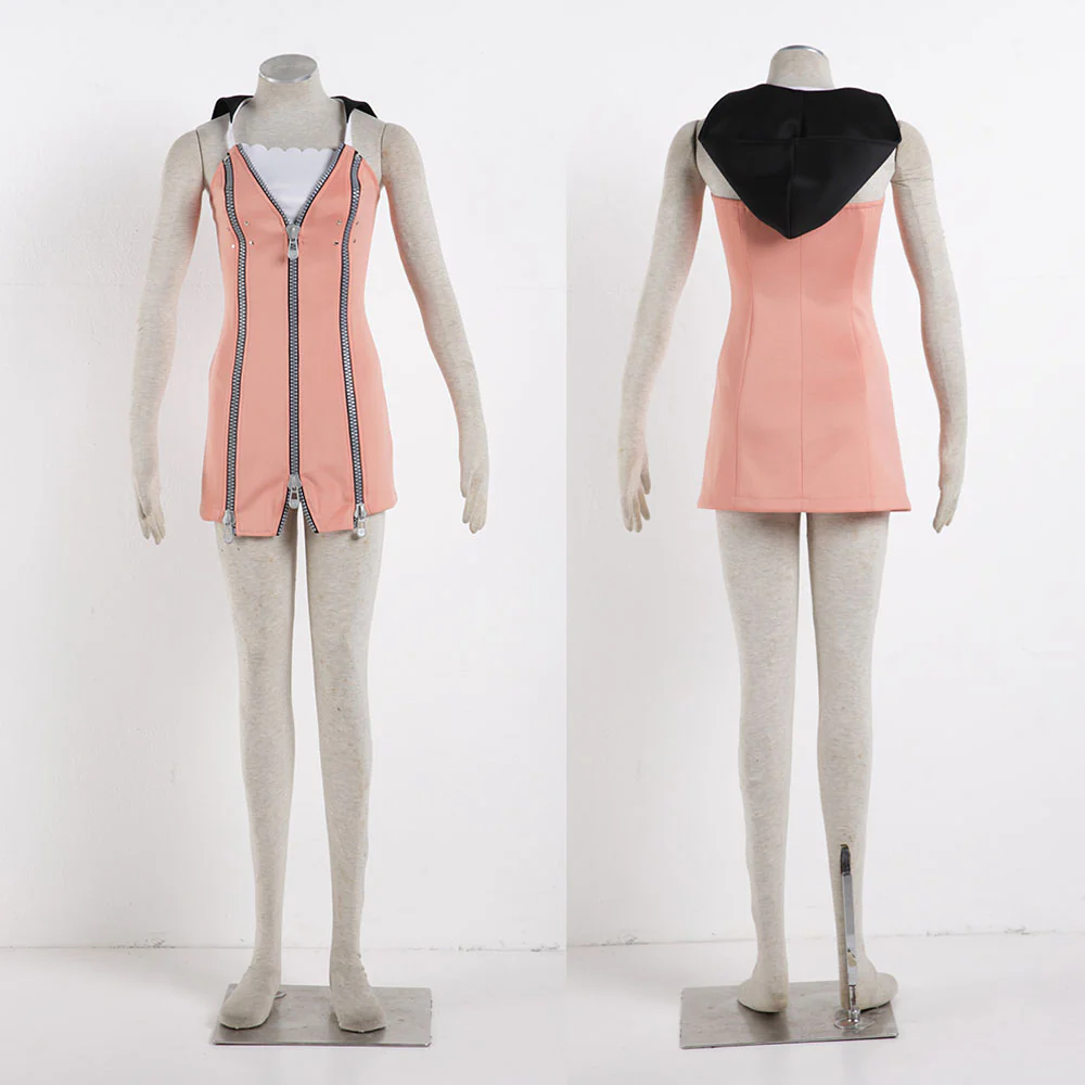 Kingdom Hearts Costume Kairi Cosplay full Outfit with Waist Bag for Women and Kids - Image 6
