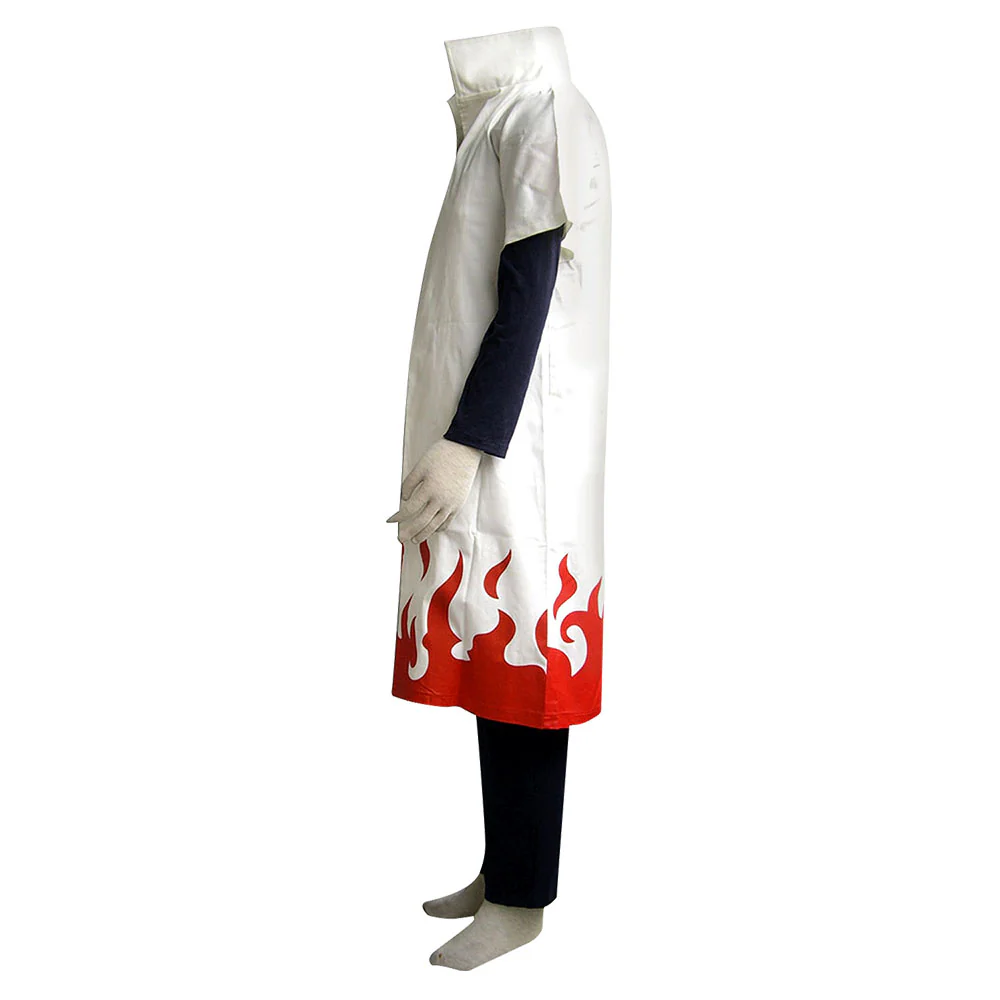 Men and Kids Naruto Costume 4th Hokage Namikaze Minato Cosplay Cloak with Blue Headband - Image 3