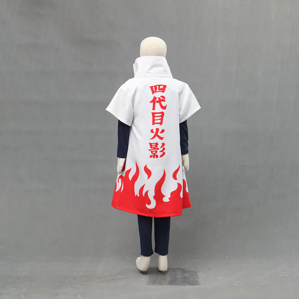 Men and Kids Naruto Costume 4th Hokage Namikaze Minato Cosplay Cloak with Blue Headband - Image 6